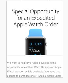 Apple Watch太难买：苹果为开发者留后门