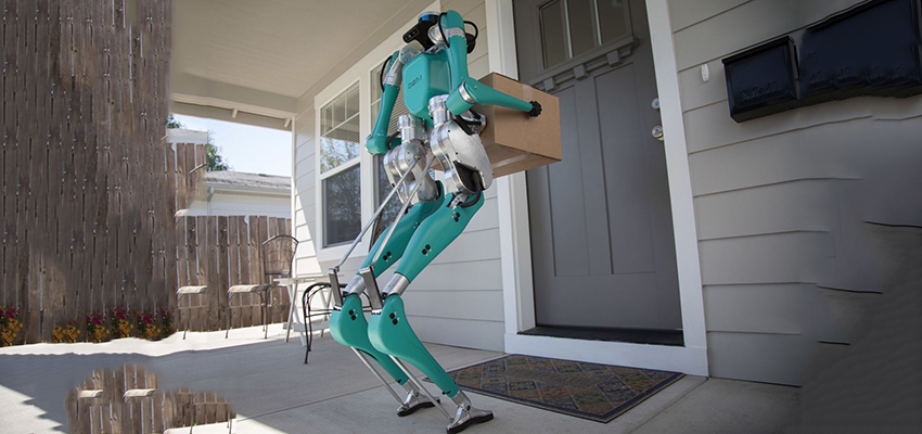 让无人驾驶和人形机器人合作！福特搅局无人送货