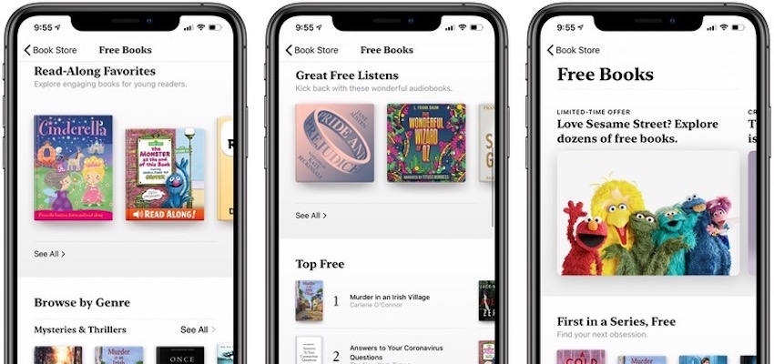 Apple Books设“免费”专区，苹果今日起向用户提供免费书籍和有声读物