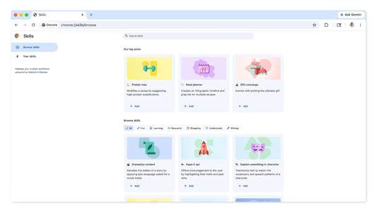 Chrome Skills来了!一键调用+跨标签页抓取