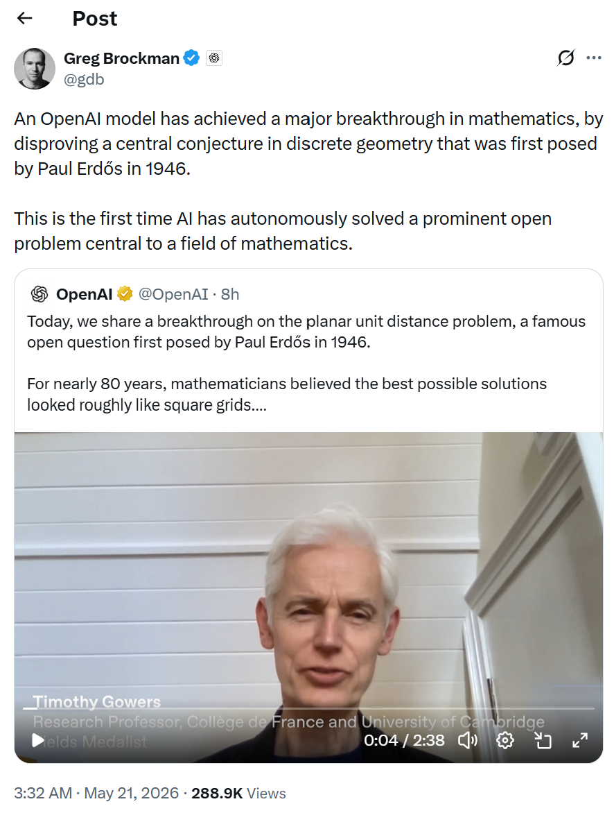 历史性突破!OpenAI模型搞定人类科学家80年未破难题,能发顶刊了