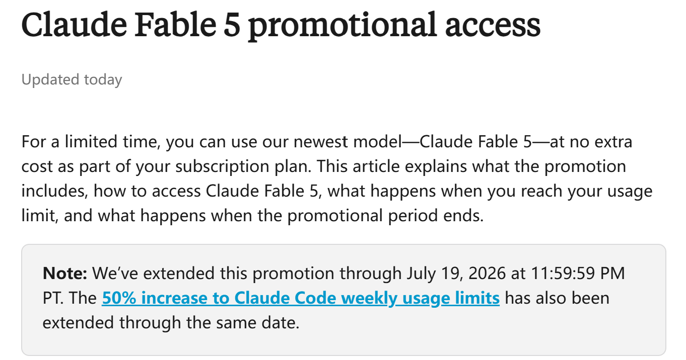 一夜之间,AI额度集体“回血”!Fable 5再延7天,Codex取消5小时限制