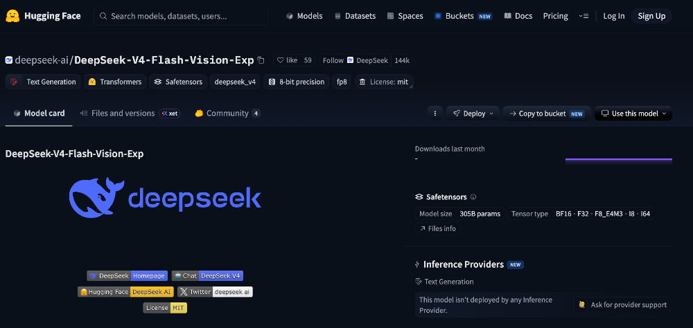 刚刚,DeepSeek-V4多模态模型开源