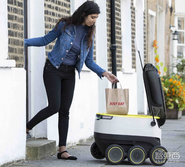 送餐机器人走进了人行道 一个新的行业正在崛起