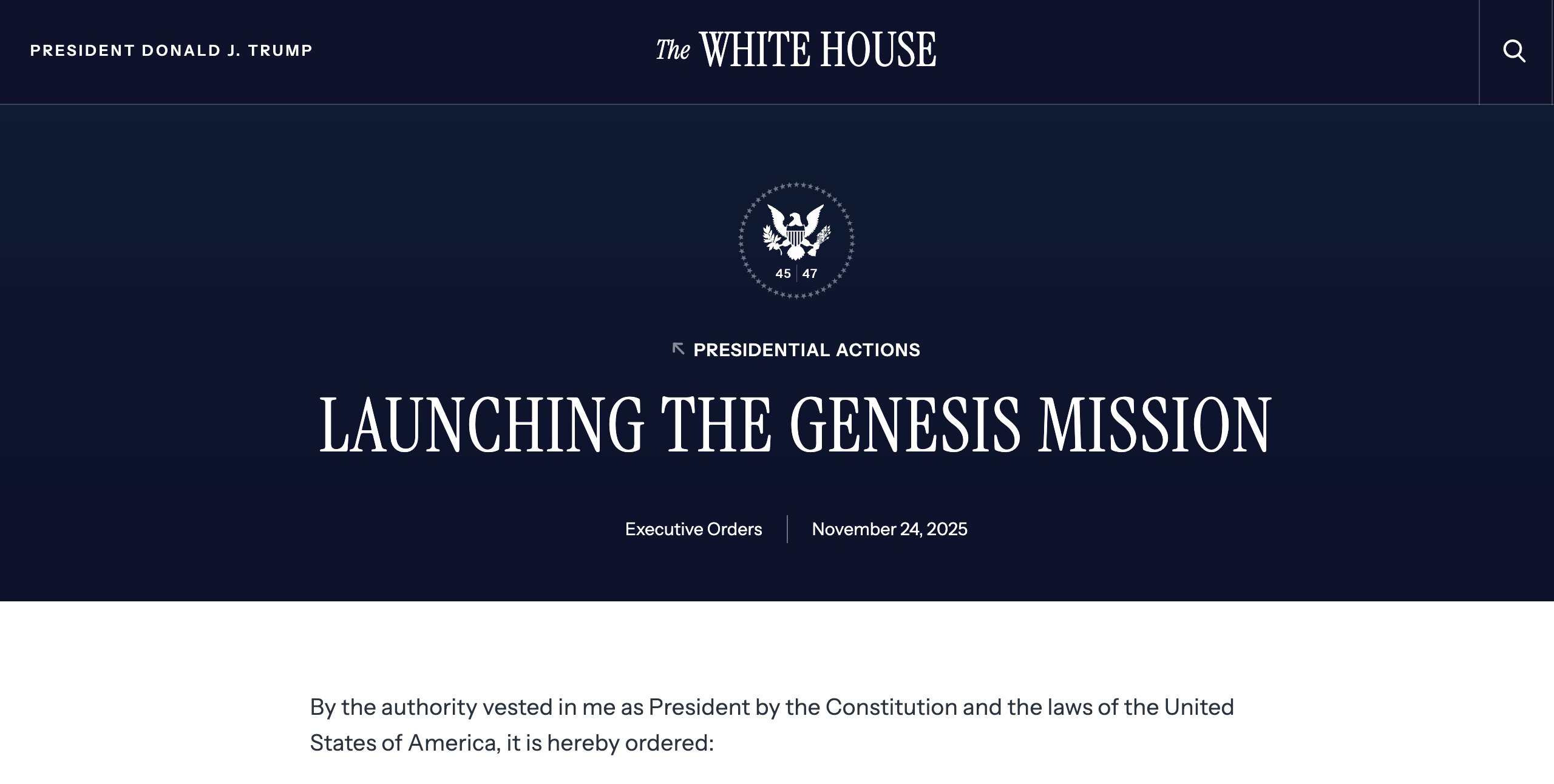 特朗普急了!启动历史性AI创世计划,举全国之力发展AI