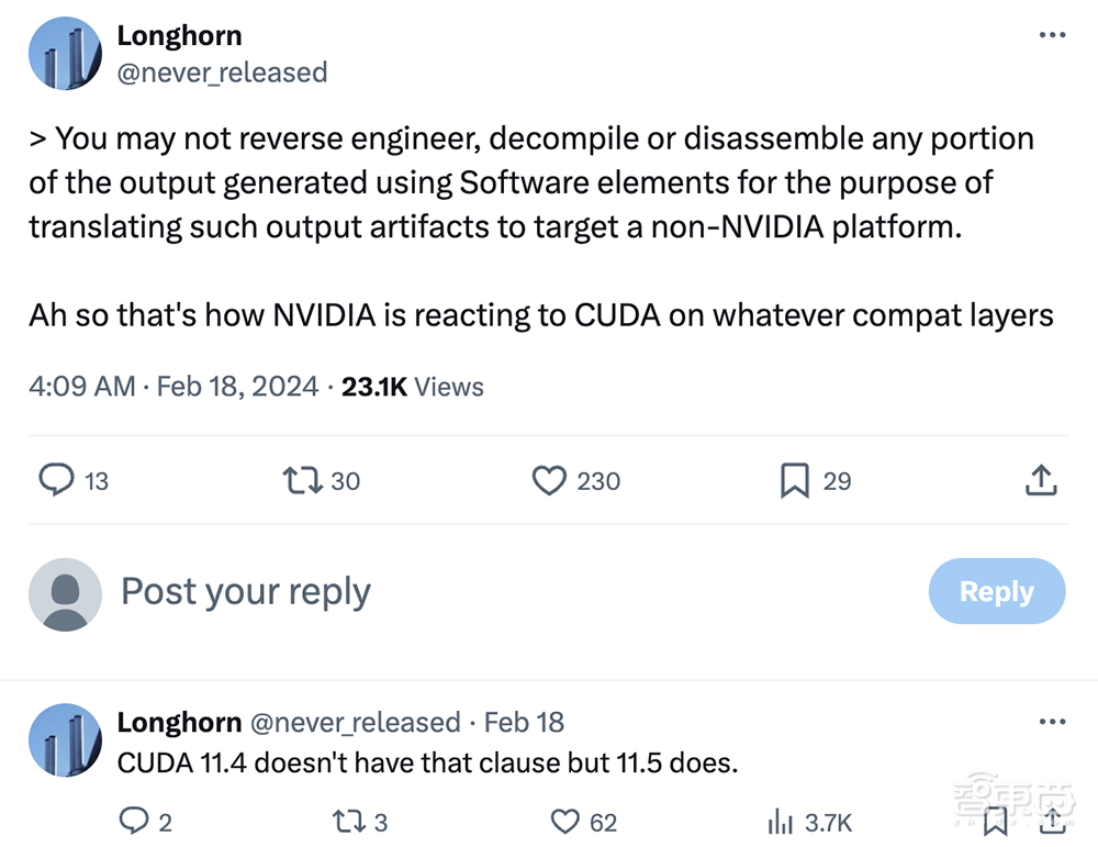 英伟达下“封杀令”:不准转译CUDA!国产GPU企业回应