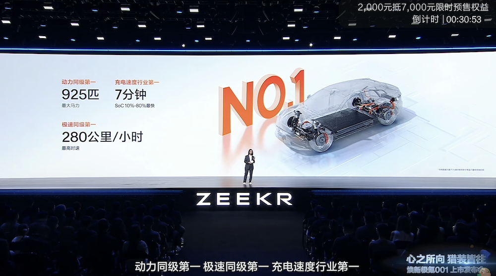 改款极氪001 25.98万起卖！900V、激光雷达全系标配，承诺明年不改款