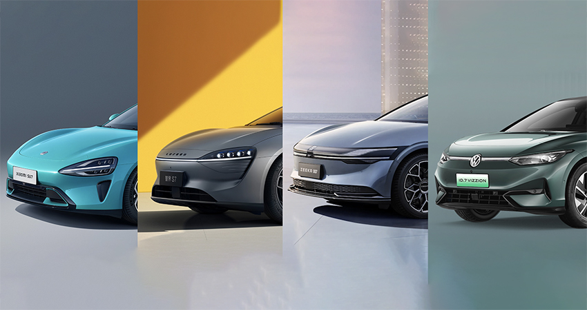 华为小米车圈首战开打！雷军称SU7 50万内无对手，十大车企激战纯电轿车