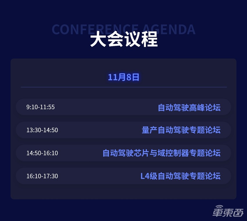 长城小鹏领衔，L4企业大咖出席，车东西自动驾驶峰会第四批嘉宾公布