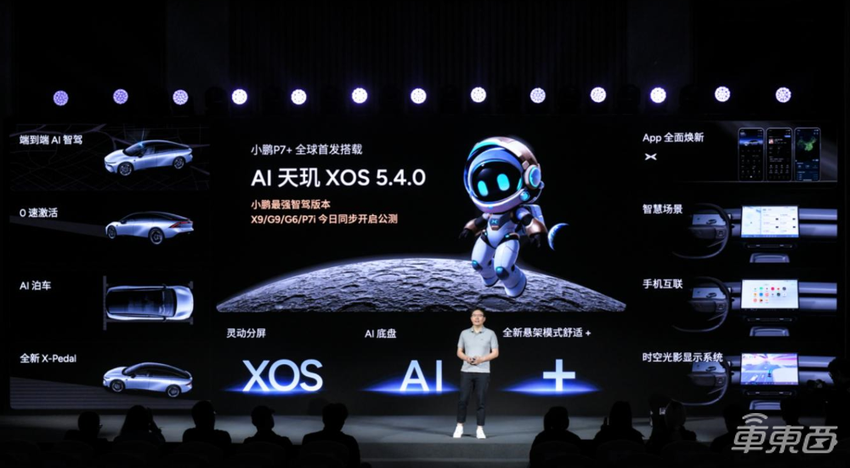 小鹏P7+将首发AI天玑5.4.0:全系标配高阶智驾,加速AI上车