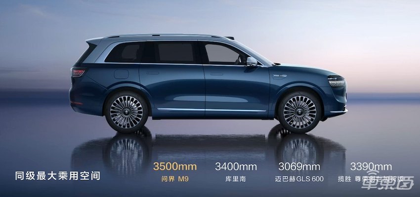 余承东连发两车!五座问界M9能原地掉头,前风挡上看电影,鸿蒙版Model Y 26.8万开订