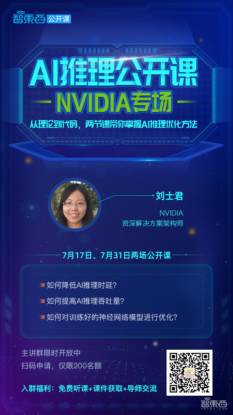 AI推理公开课来了!从理论到代码,两节课带你掌握AI推理优化方法