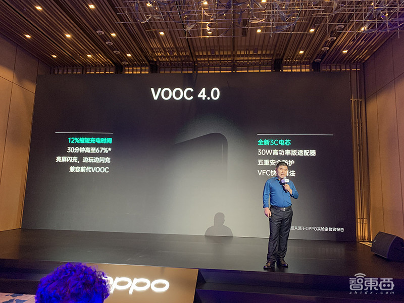 OPPO推三大闪充技术!65W超快充下月量产,布局30W无线闪充