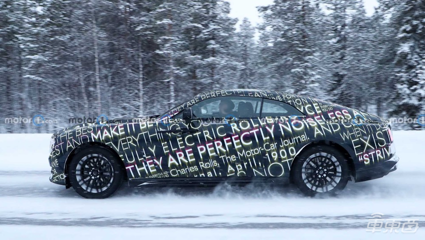 劳斯莱斯首款纯电路测谍照曝光!外形酷似魅影,明年底上市