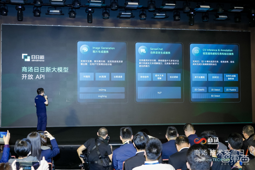 商汤版类ChatGPT来了!“日日新”大模型体系发布,现场演示AI写代码、线上问诊、秒做视频