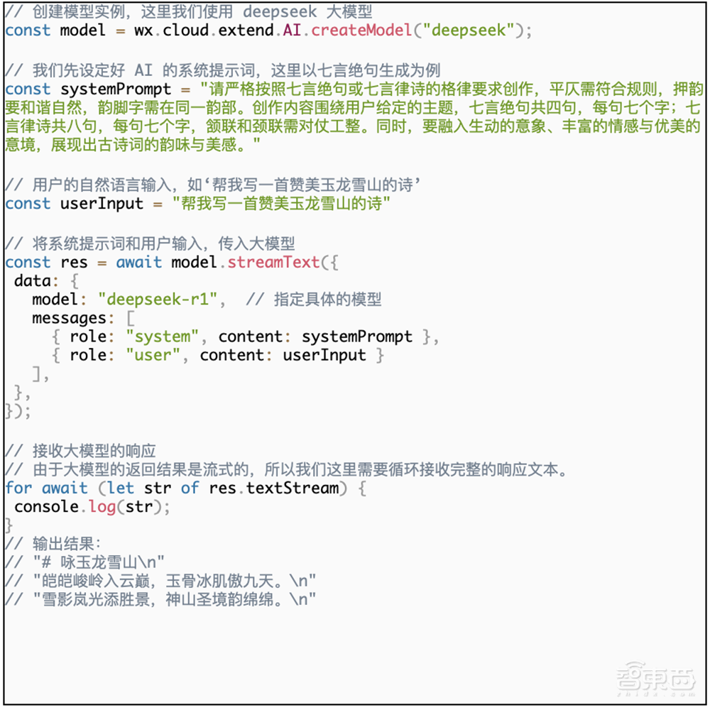 3行代码将DeepSeek接入微信小程序,腾讯云又上新招了