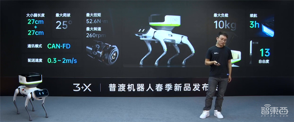 首款商用配送机器狗来了!普渡推出长胳膊的送餐机器人,还有专业洗地机