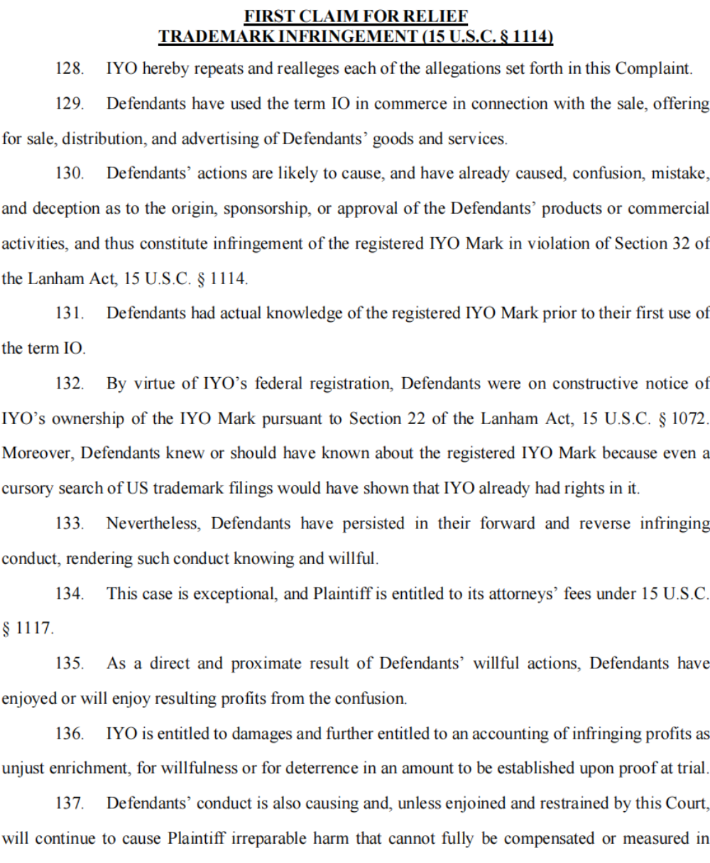 OpenAI首款AI硬件遭狙击!被诉商标侵权与技术窃取,法庭文件曝光