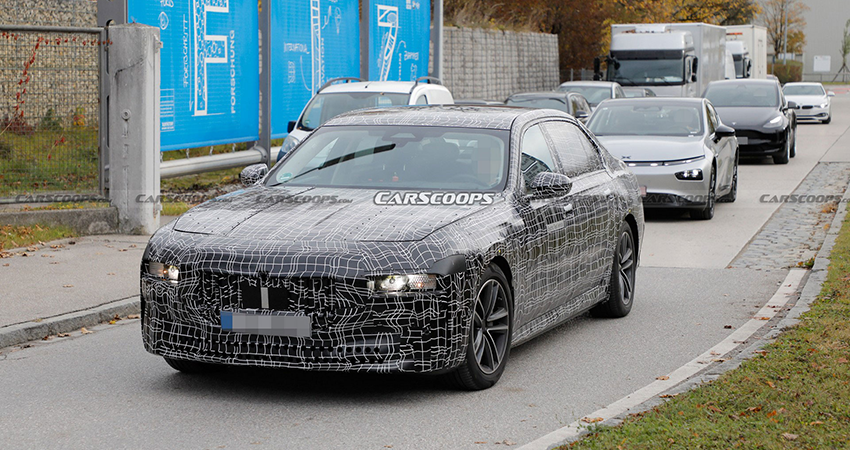 宝马i7路测曝光！小鹏P7为参考对照车型之一，将于明年推出