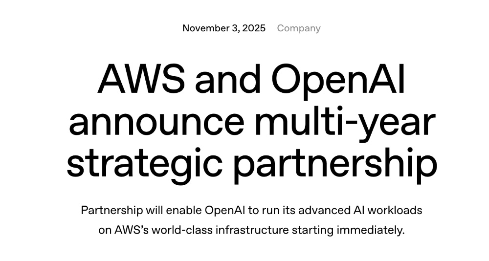 2700亿!OpenAI签了亚马逊