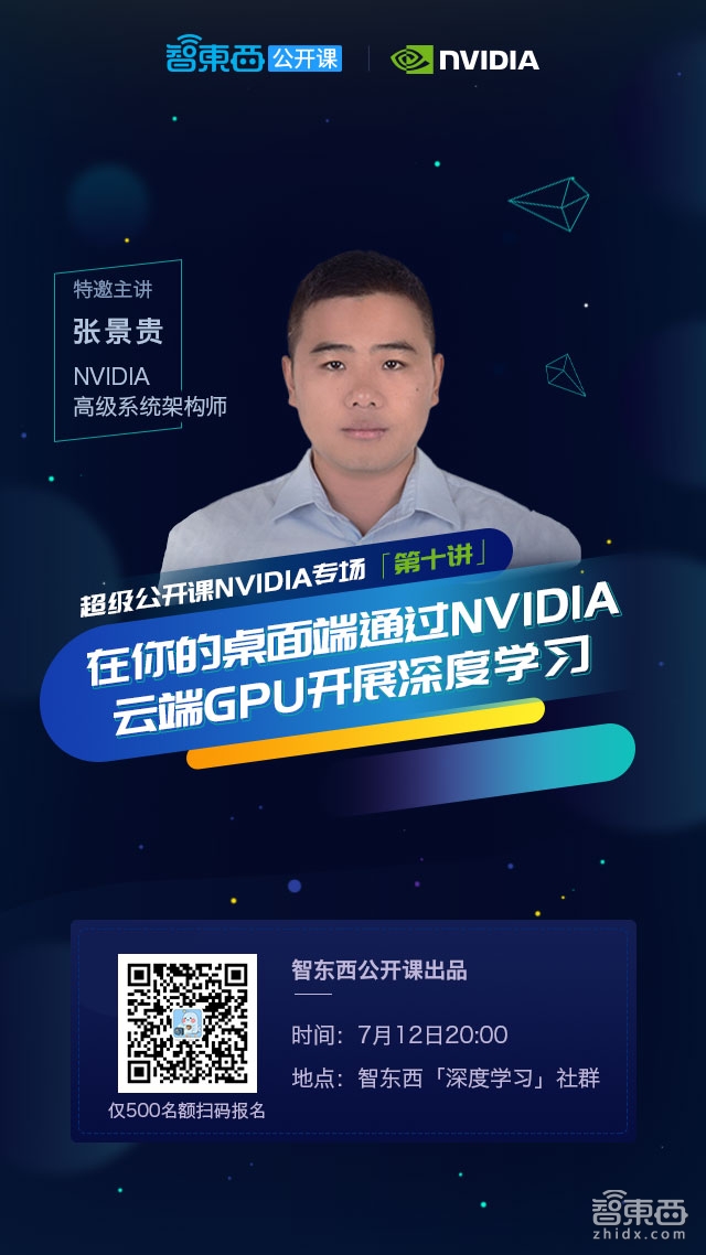 超级公开课NVIDIA专场第十讲预告|在你的桌面端通过NVIDIA云端GPU开展深度学习