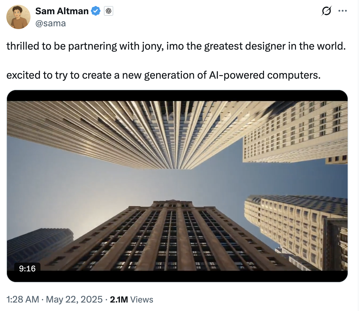 468亿！OpenAI最大收购，拿下苹果前高管Jony Ive公司