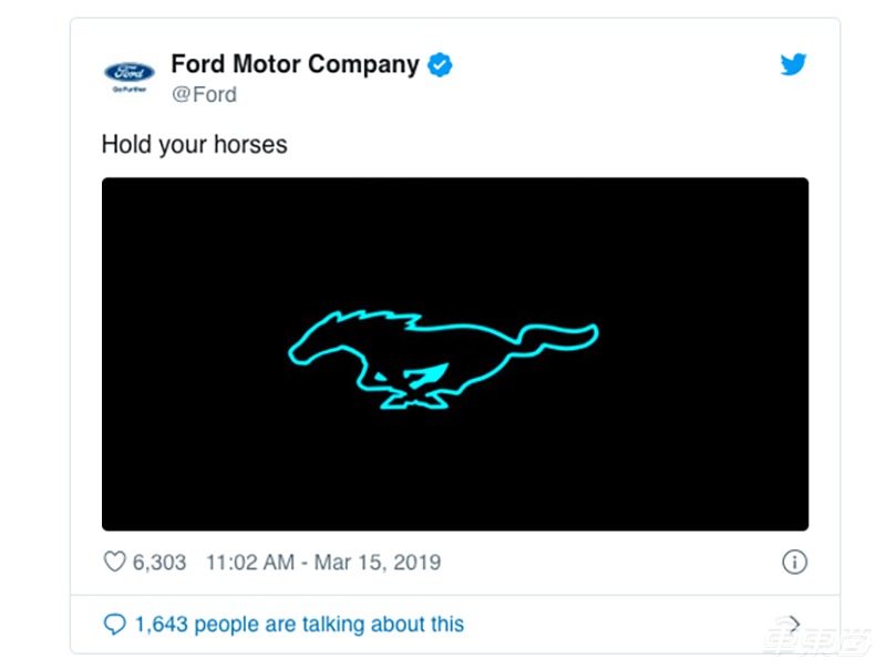 福特王牌純電SUV將于11月發(fā)布 借鑒野馬設計風格 續(xù)航或480公里