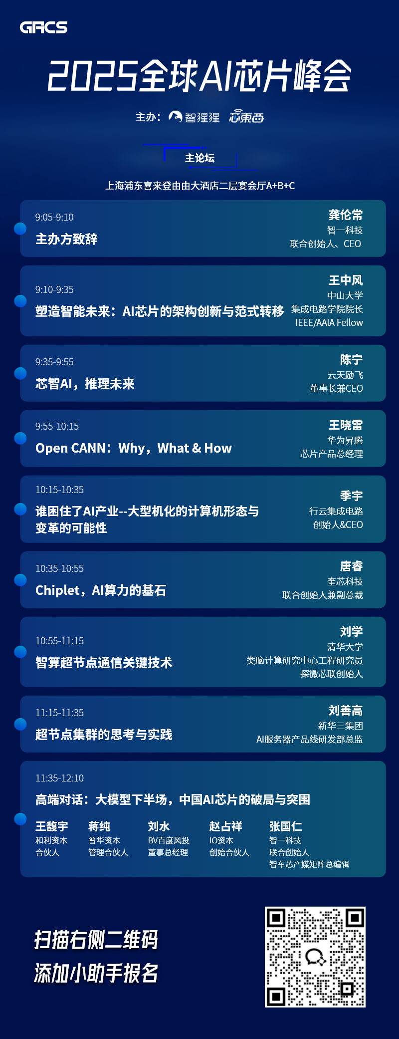 半壁江山都来了！最燃AI芯片盛会最终议程公布，全景式解构大模型下半场中国芯破局！