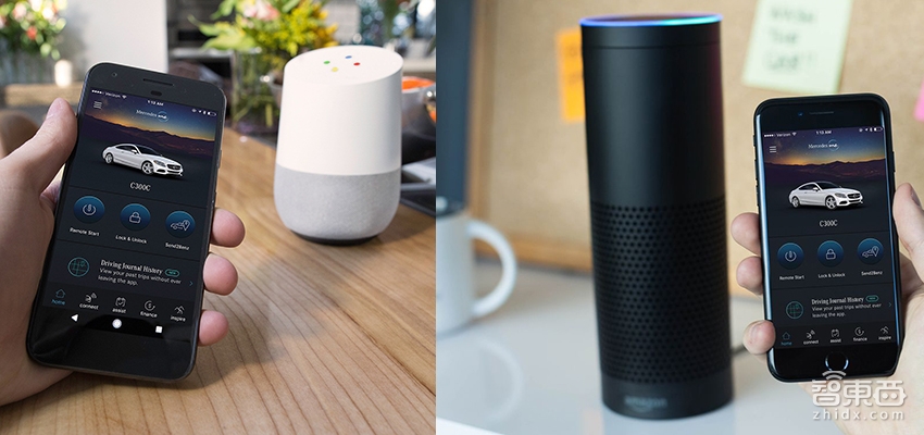 奔驰一口气撩了俩妹子:新车将同时接入Alexa与Google Home