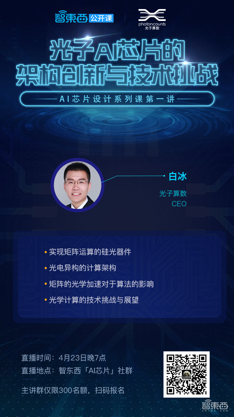 光子算数CEO白冰:光子AI芯片的架构创新与技术挑战 | 公开课预告