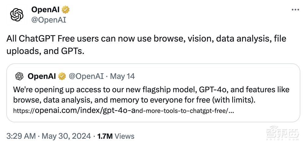 ChatGPT Plus五大功能一夜免费,OpenAI背刺付费用户?