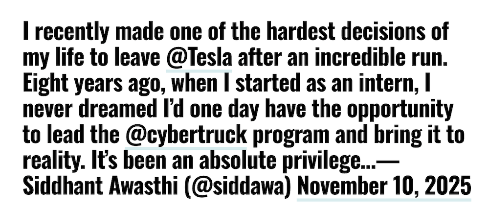 特斯拉一夜痛失两大核心高管！Model Y/3负责人双双出走，年内已有13大高管离职