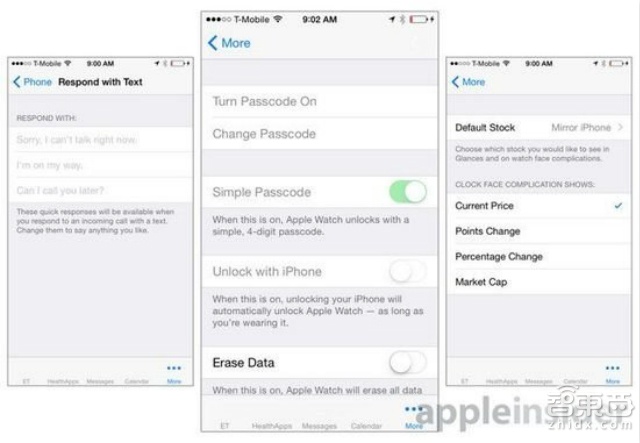从iOS8.2看 Apple Watch 具体功能