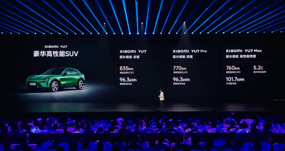 3分钟大定20万台!小米YU7杀疯了,25.35万开卖挑战Model Y