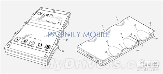 谷歌怪异手机专利 防滑手指凹槽