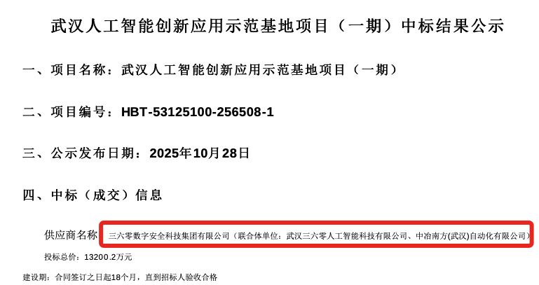 1.32亿!DeepSeek大单,360拿下