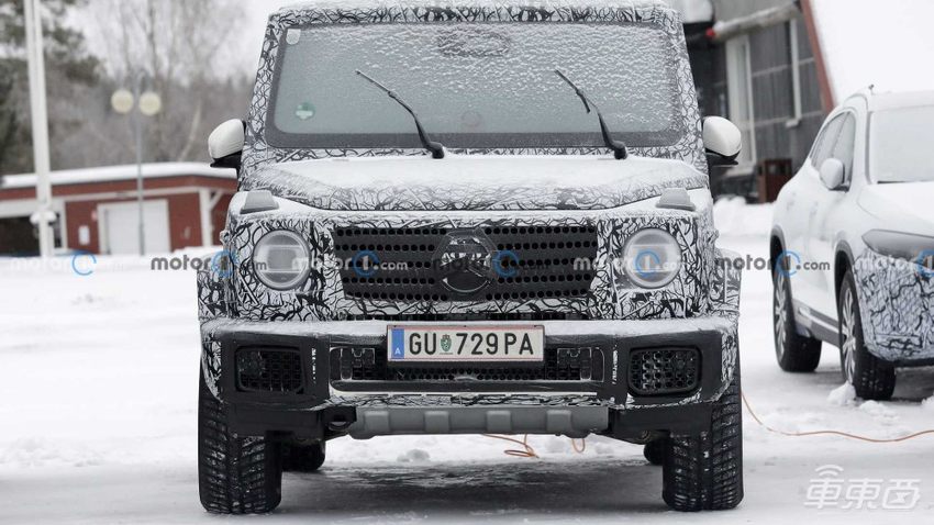 奔驰大G纯电版谍照曝光,搭载四电机,或年底亮相