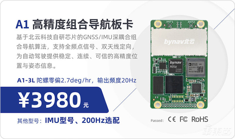 北云發(fā)布組合導(dǎo)航芯片 智能汽車?yán)迕准?jí)定位成本降低30倍
