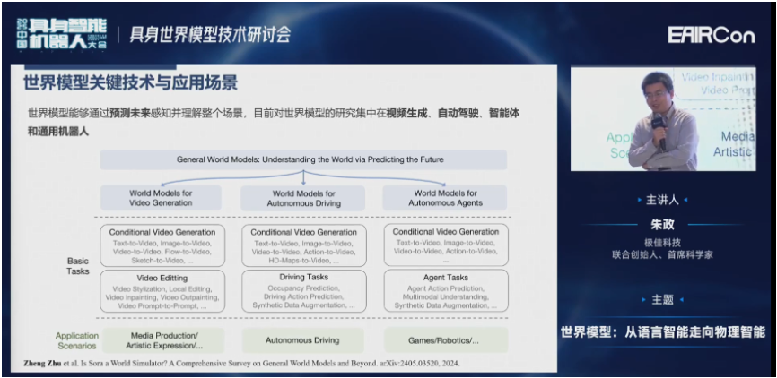 极佳科技首席科学家朱政博士：VLA会融合世界模型知识，变成下一代WA