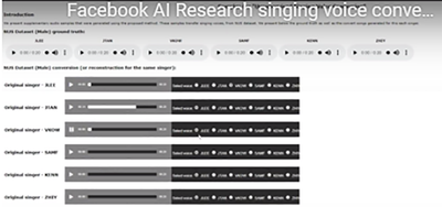 最快5分钟偷“声”换日！Facebook用AI玩起假唱