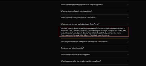 年薪百萬(wàn)！美國(guó)政府組建千人科技“特種部隊(duì)”，蘋(píng)果OpenAI英偉達(dá)全去了