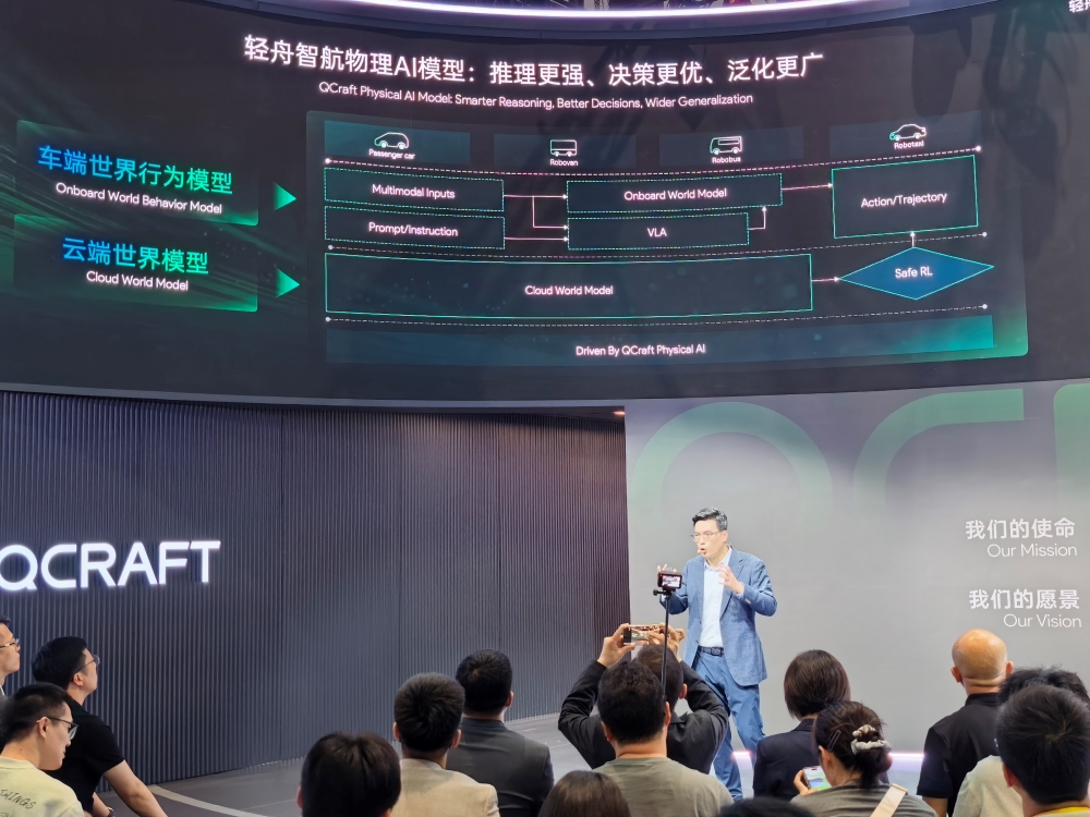 轻舟智航北京车展“放大招”！押注物理AI，大算力城市NOA、世界模型、Robotaxi都来了