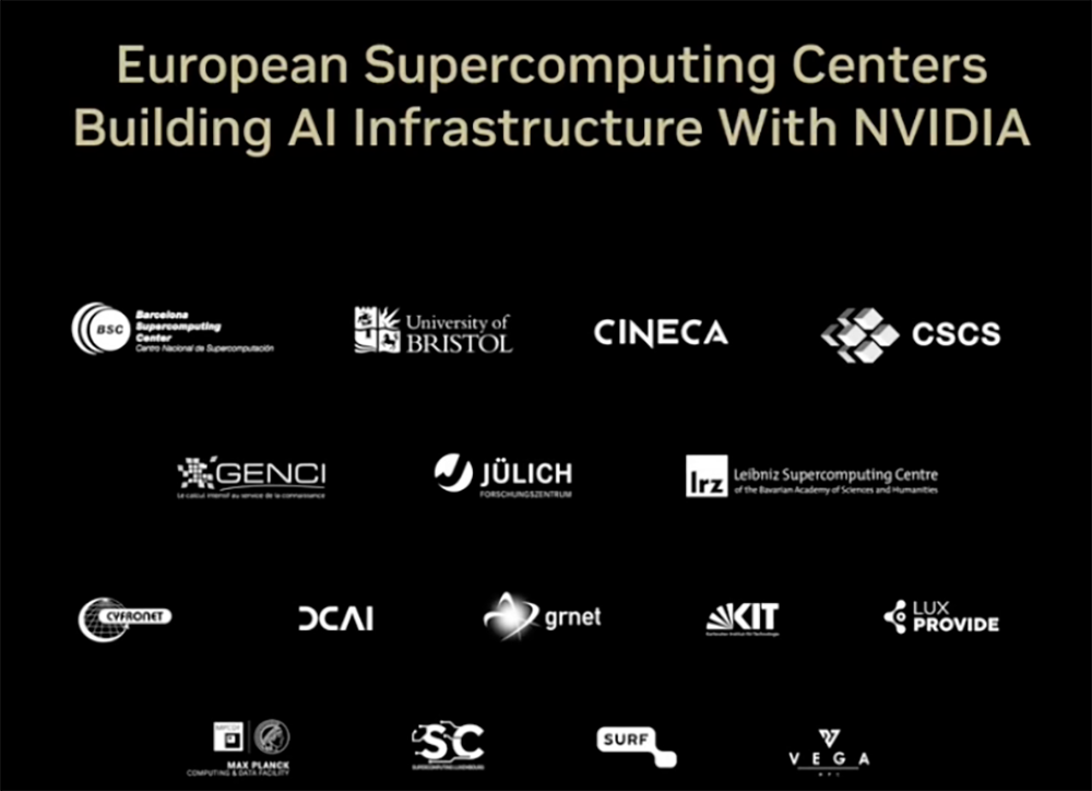 黄仁勋巴黎演讲:欧洲在建20座AI工厂,两年AI基建算力将增长10倍