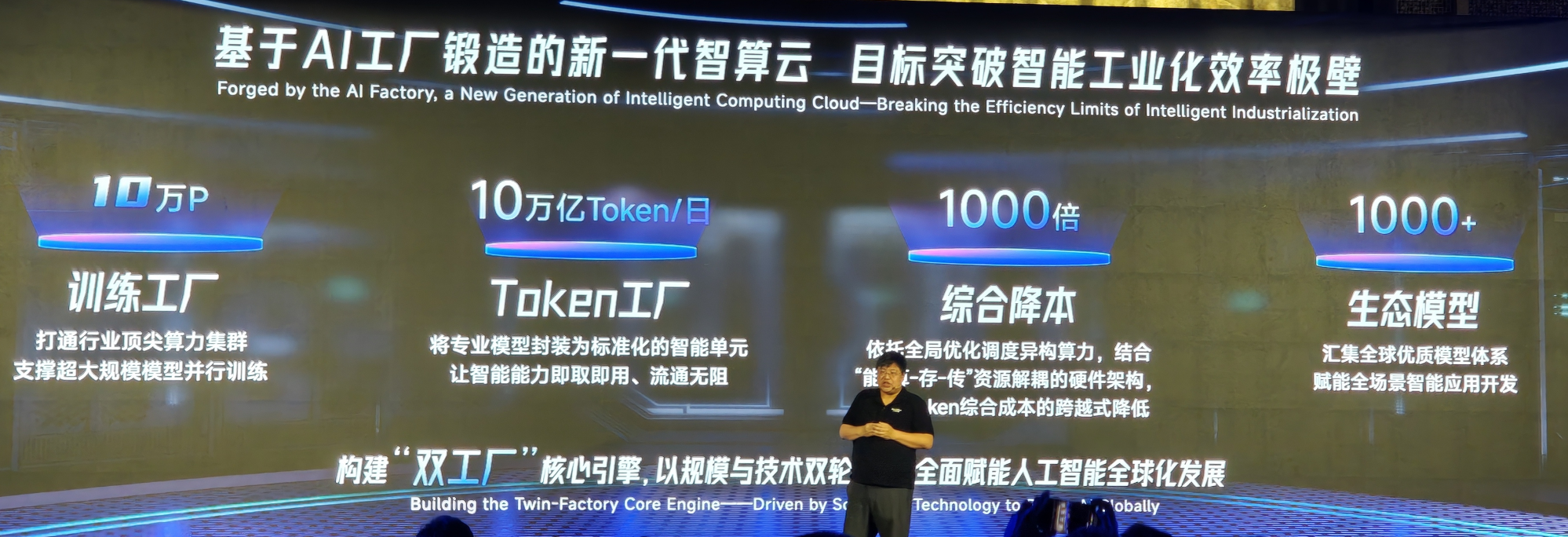 九章云极推出“AI工厂”战略,要建10万P智算集群,让Token千倍级降本