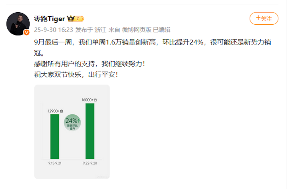 新能源卖爆了！零跑首破6万台，小米小鹏创新高，9大车企交出最好成绩