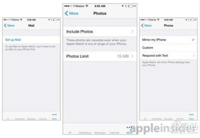 从iOS8.2看 Apple Watch 具体功能