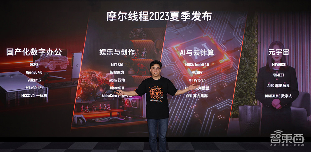 摩尔线程再推国产游戏显卡!能玩原神和DOTA2,大秀数字人生成技能