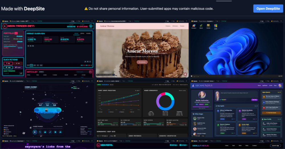DeepSeek开源生态再下一城!DeepSite V2上线,一句话建网页、做动画、改样式