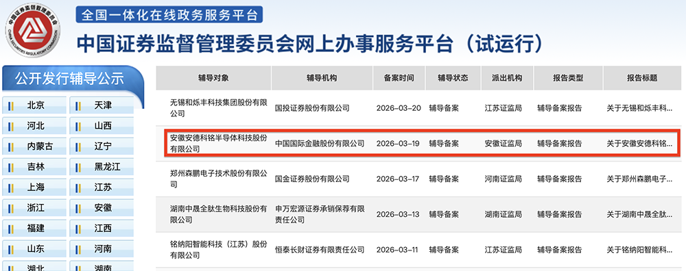 安徽半导体材料“小巨人”，启动IPO！长鑫TCL投了