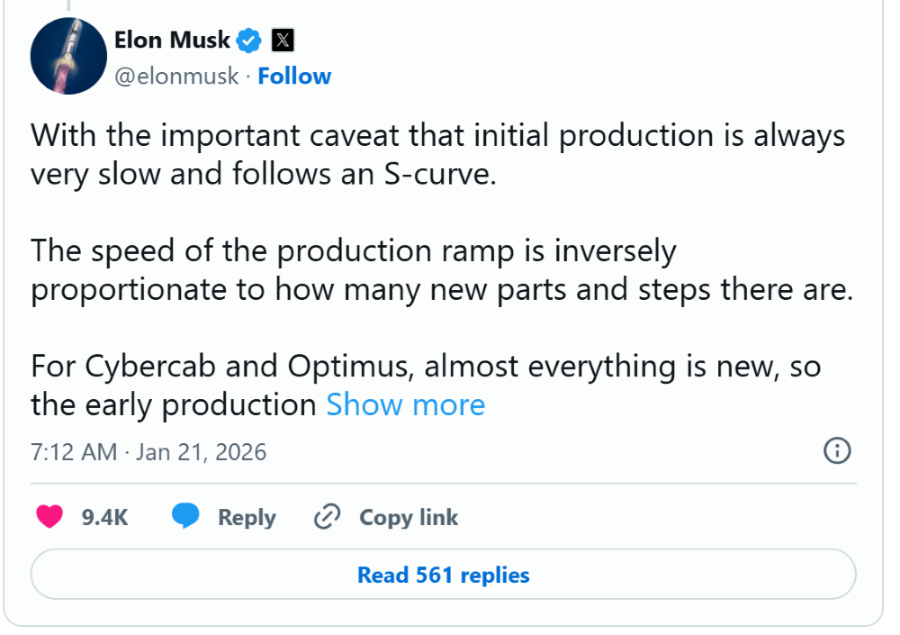 特斯拉Cybercrab投产在即,马斯克预言或陷入产能困境